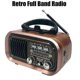 thumbnail image 2 of Retro Fm/am/sw Radio Full Band Portable Radio Receiver Wireless Bluetooth Speaker Mp3 Player Suppo, 2 of 5