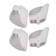 thumbnail image 1 of MasteelfCA 2 Pairs Three-Hole SEBS Toe Separator Hallux Valgus Braces Pain Relief Toe Aligner Insole, 1 of 7