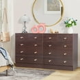 thumbnail image 6 of UBesGoo 5 Drawer Wood Dresser for Bedroom, Chest of Drawers, Storage Organization Unit for Clothing, Brown, 6 of 13
