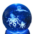 thumbnail image 1 of Bola de cristal tallada en 3D, luz nocturna, enchufe USB, adorno de iluminación (pulpo) Likrtyny  Para estrenar, 1 of 6