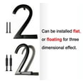 thumbnail image 3 of NACH HH-SDW6-BLK Shadow House Address Number - #2, Black Aluminium, 6", 3 of 13