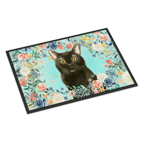 Carolines Treasures CK3391MAT Bombay Spring Flowers Door Mat Indoor Rug or Outdoor Welcome Mat 18x27 Doormat 27"L x 18"W