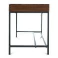 thumbnail image 6 of GDF Studio Elrod Industrial Dark Oak Acacia Wood Storage Desk with Rustic Metal Iron Accents, 6 of 10