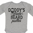 thumbnail image 4 of Inktastic Daddys Little Beard Puller Boys or Girls Long Sleeve Baby Bodysuit, 4 of 5