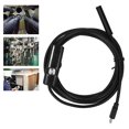 thumbnail image 4 of Adjustable LED Lights, 1.3MP USB Industrial Endoscope Camera, Ideal for Pipe Inspection, Automotive Maintenance, 6 LEDs, IP67 Waterproof, Semi Rigid, 7mm Probe, Micro USB Adapter, 4 of 7