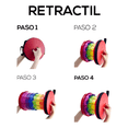 thumbnail image 3 of Banco Plegable Retractil | Taburete Portátil | Silla Ajustable Práctica | Ligero y Resistente | Soporta 140kg, 3 of 5