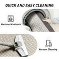 thumbnail image 2 of SIXHOME 2-Piece Kitchen Rugs Set 20"x32" and 20"x95" Non-Slip Washable Mats for Kitchen Floor Hallway, Farmhouse Decor Rugs Gray Brown, 2 of 5