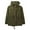 Sage Green, variant on Ma Croix Womens Hooded Satin Lined Anorak Jacket Plus Size Safari Military Parka