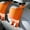 Orange, variant on Cameland Car Seat Hook Car Storage Bag Rear Drainage Cup Support Multifunctional Storage Box