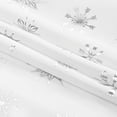 thumbnail image 3 of Christmas Tablecloth, Silver Snowflake Christmas Table Cloth for Winter, Christmas Tablecloths, Waterproof Spill-Proof Table Cover for Table, Kitchen, Dining, Holiday, 60 Inch Round, White, 3 of 5