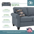 thumbnail image 3 of Furniture Classics Eureka Rolled Arm Sofa with Two Pillows, 3 of 5