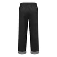 thumbnail image 6 of Cropped Beach Pants for Women 2026 Spring Summer Relaxed Fit Elastic Waist Straight Leg Lightweight Linen Pants with Pockets, 6 of 6
