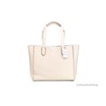 thumbnail image 2 of Coach Women's Derby Pebbled Leather Shoulder Tote Bag Handbag Purse (Chalk), 2 of 5