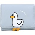 thumbnail image 1 of Moda para chicas, lindo pato 3D, Mini billetera plegable, billetera pequeña, tarjetero con bolsillo para efectivo, monedero con ventana de identificación para mujer, 1 of 5