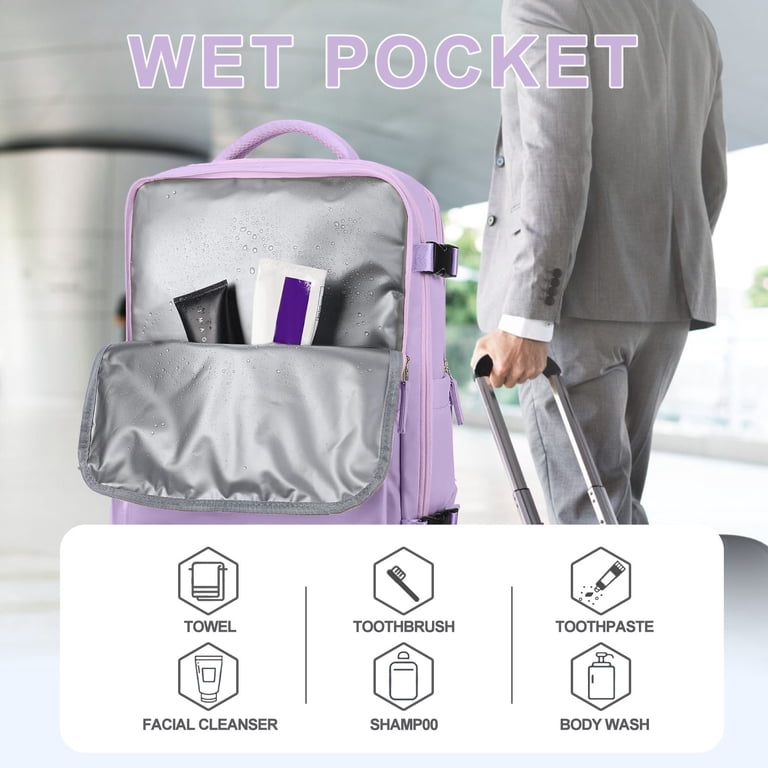 Dakimoe Large Travel Backpack, Airline Approved Carry-On photo 8