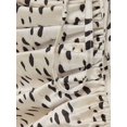 thumbnail image 5 of Printed Bodycon Satin Midi Skirt with Slit, 5 of 5