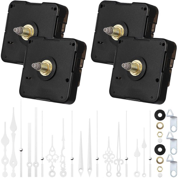 4 Sets Clock Movement Mechanisms with Pointers DIY Clock Repair ...