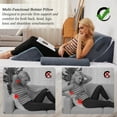 thumbnail image 7 of Bigroof 4pcs Orthopedic Bed Wedge Pillow Set, Reading Triangle Pillow for Bed Back and Legs Support Wedge Pillow Sleeping, 7 of 7