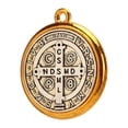 thumbnail image 4 of Medallas Católicas, Regalo Religioso, Material Metálico, Patrón Exquisito, Resistente A La Corrosión, Medalla De San Benito, A Prueba De Herrumbre Para Mujeres ANGGREK Otros, 4 of 8