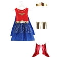 thumbnail image 6 of Girl's Caped Wonder Woman Costume, 6 of 12