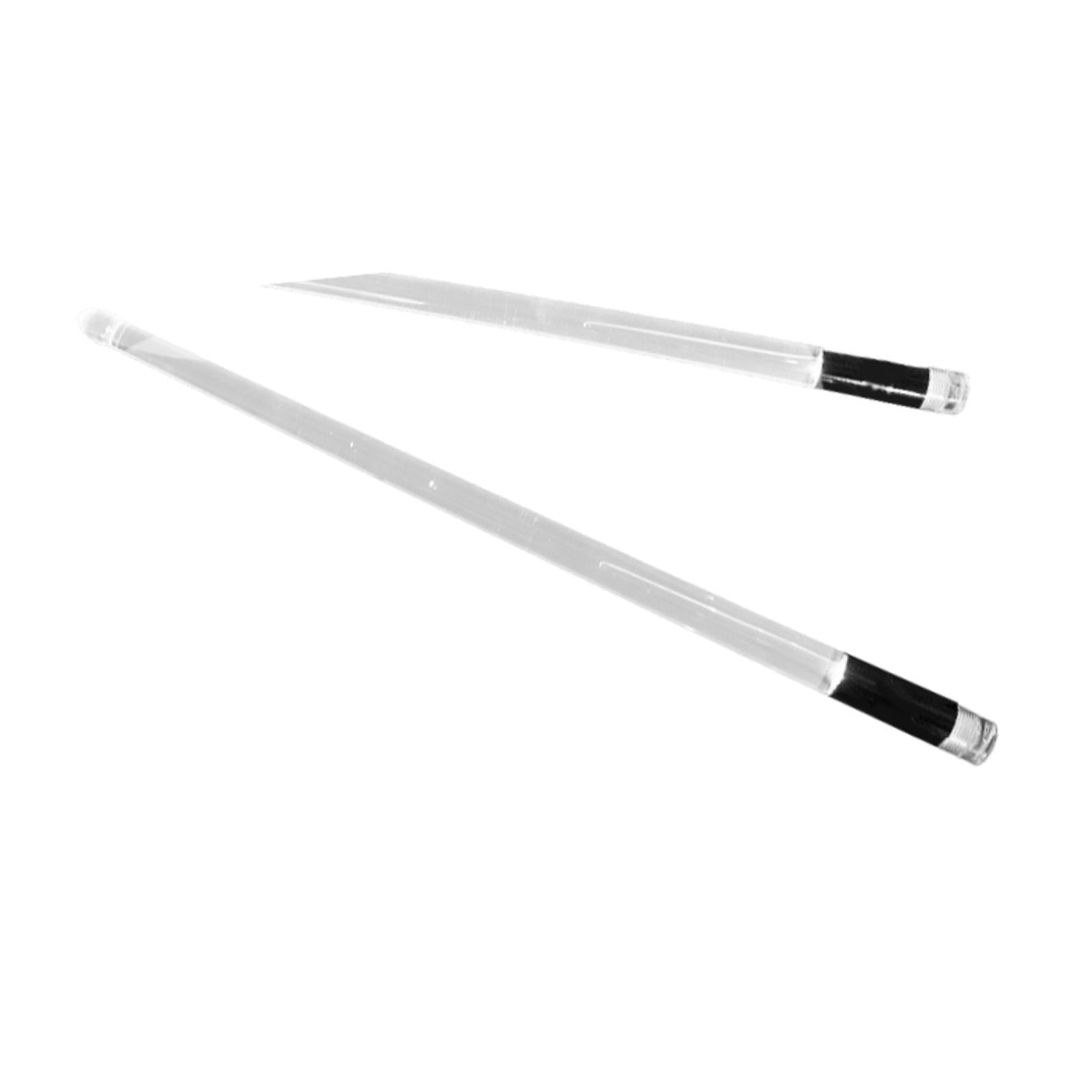 LeeQinersw 2 Pieces Lights up Drum Sticks Musical Instrument Anti Slip Portable Drum Mallet white