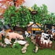 thumbnail image 2 of Animales de granja avícolas Oenux, modelo de simulación, granjero, pato, cerdo, vaca, gallina, caballo, pájaro, figuras de acción, figurita en miniatura, lindo juguete para niños, 2 of 5