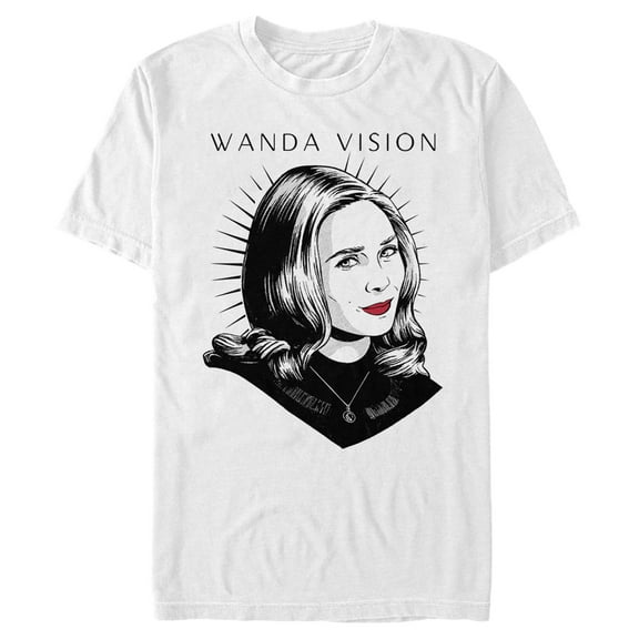 Men's Marvel WandaVision Wanda Pop  Graphic Tee White Large