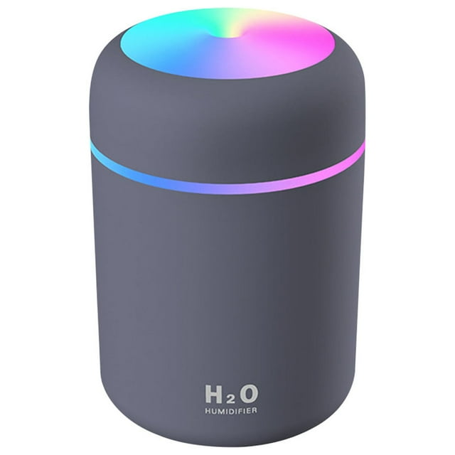 Boovnll Humidifiers for Bedroom, Portable Humidifier 300Ml Cool Mist Humidifier with Night Light, Humidifier, Humidifier Large Room, Cool Mist Humidifiers for Bedroom