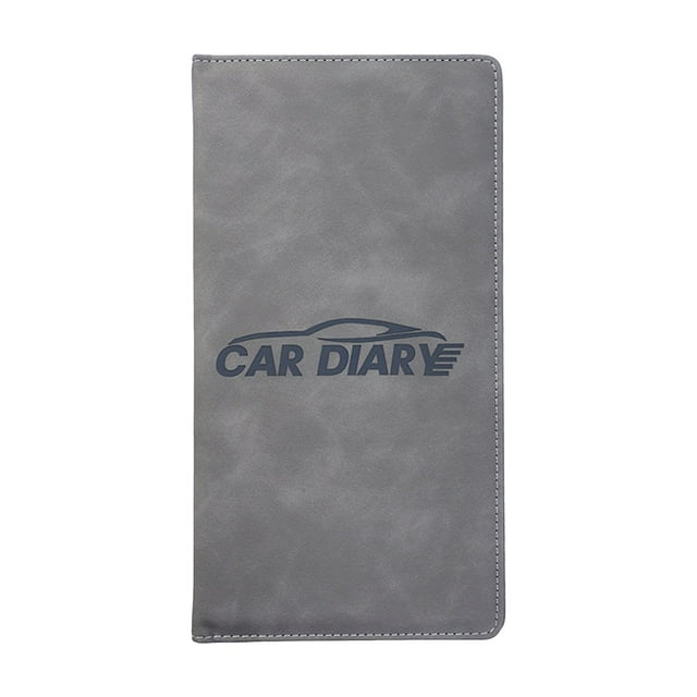 Grey Gray Car Document Holder Wallet With Rfid Blocking, Waterproof Driver License Credit Card Organizer For Men Women, Slim Portable