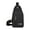 Black-C, variant on Beautynvta Sling Bag Multipurpose Crossbody Backpack with Earphone Hole, Shoulder Chest Urban Outdoor Travel Lightweight Backpack for Men Women Hiking Travel, 6.7" x 3.1" x 12.2", Black
