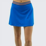 Fila Women's Heritage A-Line Tennis Skort - Electric Blue/Navy XX-Large
