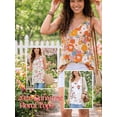 thumbnail image 3 of Anygrew Womens Summer Casual T-Shirt V-Neck Sleeveless Tunic Tops for Leggings Loose Blouse Shirt, 3 of 8