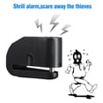 thumbnail image 6 of 7mm Motorcycle Sturdy Wheel Disc Lock Alarm Brake Lock Security Anti Theft Universal Motorbike Pit Dirt Bike ATV 120 dB Black Aluminum Alloy US, 6 of 11