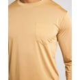 thumbnail image 6 of Real Essentials 4 Pack: Men's Dry-Fit Active Athletic Long Sleeve Pocket Crew T-Shirt Outdoors UPF 50 S-5XLT, 6 of 6