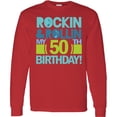 thumbnail image 3 of Inktastic 50th Birthday Rock N Roll Long Sleeve T-Shirt, 3 of 5