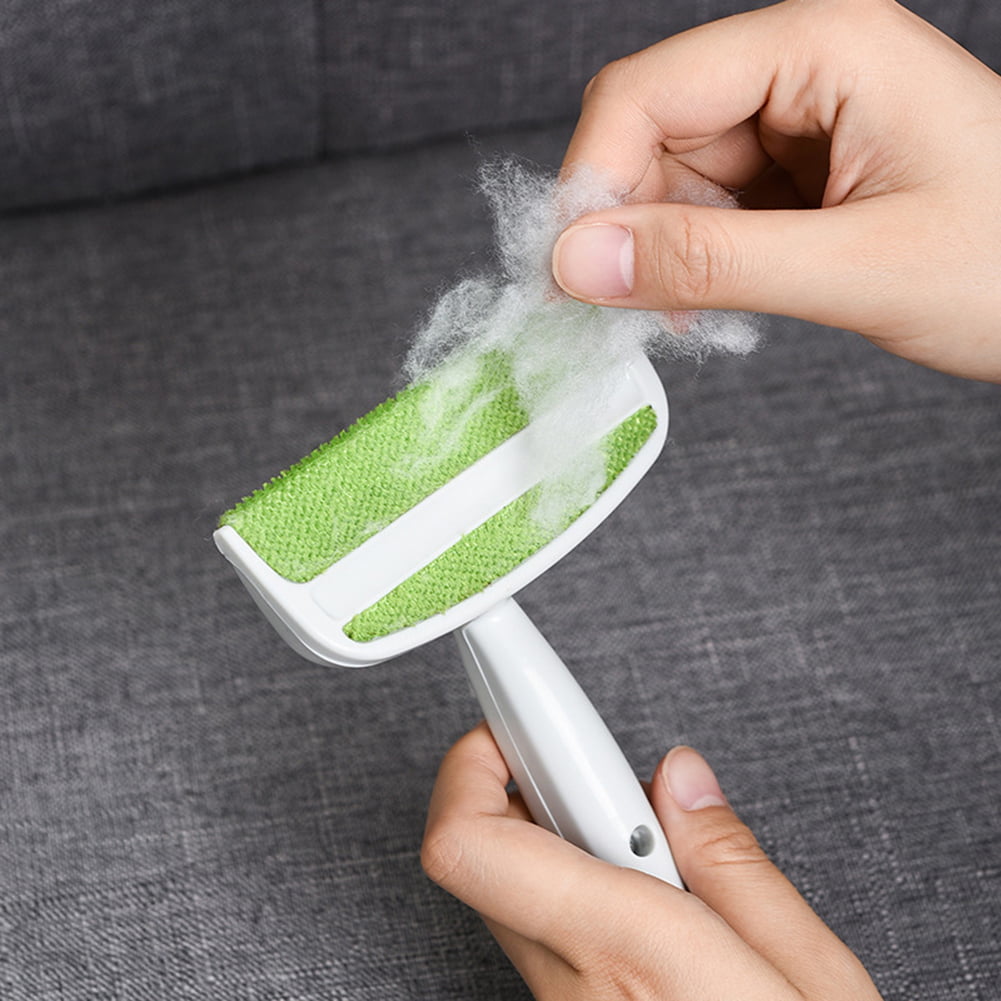 Cossll498 Home Manual Hair Cleaning Brush Air Outlet Sofa Bed Car Seat Dust Remover Tool White Green 