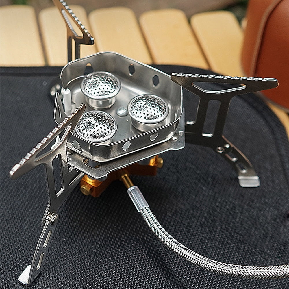 TOMSHOO Outdoor furnace,BUZHI stove 5800W 3 Burners Windproof Stove Outdoor Stove 3 s Windproof 5800W Stove 3 Picnics. mewmewcat