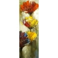 thumbnail image 3 of Fleurs Orange et Jaunes - Toile 20"x60 Pouces - Impression à la Demande, 3 of 5