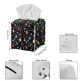 thumbnail image 3 of FUIALDOLG Waterproof Tissue Box Cover, PU Leather Square Car Tissue Holder with Color Lights Print - Christmas Decorative Organizer for Bathroom Vanity Countertop, Night Stands, Office Desk & Car, 3 of 7
