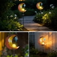 thumbnail image 5 of Solar Garden Statues Outdoor Decor, Fairy Moon Figurine Light Stake, Housewarming Ornament for Patio, Lawn, Yard, Pathway - Unique Gift Ideas for Gardening Mom Grandma, 5 of 7