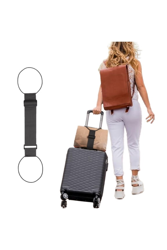 Adjustable Luggage Straps, Bag Bungee with Quick Release Buckle, Elastic Travel Organizer Belt to Secure Bags on Suitcase, Heavy Duty Bungee Cord, 1 Pcs