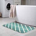 thumbnail image 6 of Moroccan Pattern The Emerald Tones Bath Rugs 16x24 Inch Non Slip Bath Mat Quick Dry Absorbent Thin Bath Rug Fit Under Door Washable Bath Floor Rugs for Bathroom Bathtub Shower Sink,Multi 9, 6 of 6