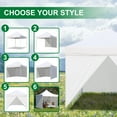 thumbnail image 4 of Euromax USA Zippered Walls for 10 x 10 Pop Up Canopy,3 Removable sidewalls & 1 Middle Door Wall(Light Blue), 4 of 5