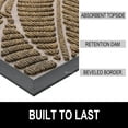 thumbnail image 3 of Buganda Waterproof Doormat, Non Slip Absorbent Rubber Door Mat for Outdoor and Indoor, Low Profile Dirt Trapper Front Door Rug, 36"x24",Brown, 3 of 6