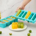 thumbnail image 4 of SDOTXA Silicone Freezing Tray with Lid - Large Food Freezer Mold  Easy Clean Storage Container for Soups  Broths & Leftovers  Washable  Ideal for Camping  Dining & Fridge Use - Multipurpo, 4 of 7