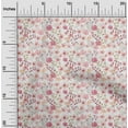 thumbnail image 1 of oneOone Cotton Jersey White Fabric Leaves & Flower Dress Material Fabric Print Fabric By The Yard 58 Inch Wide-LD2, 1 of 4