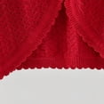 thumbnail image 5 of hengsof Girls Hollowed-Out Open Front Bolero Shrug Kids Solid Color Long Sleeve Cropped Elegant Cardigan Knit Sweater, 5 of 5