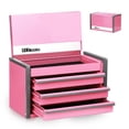 thumbnail image 1 of Caja de herramientas P.I.T. Mini, portátil, 3 cajones, acero, apilable, rosa, 1 of 9