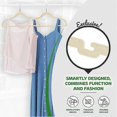 thumbnail image 2 of 10pcs Velvet Hangers - Multifunctional, Notched, Non-Slip, No Trace Adult Plastic Clothes Hangers, 2 of 4