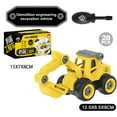 thumbnail image 2 of Engineering Vehicle Toy DIY Construction Excavator Tractor for Kids Boy (24pcs), 2 of 9
